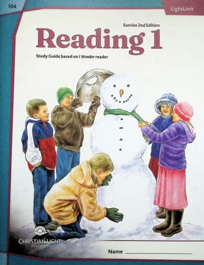 Christian Light I Wonder Reading 104 LightUnit Sunrise 2nd Ed