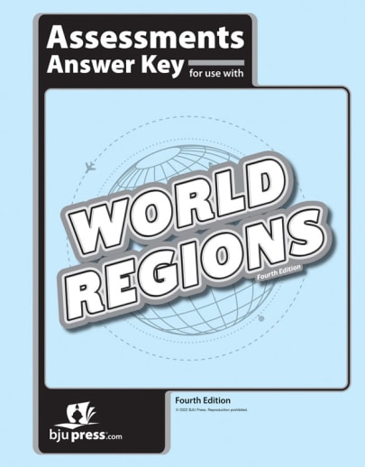 BJU Press Heritage Studies 3 Assessment Key 4th Edition