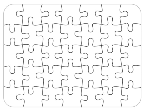 Bare Blank Puzzle (35 piece)