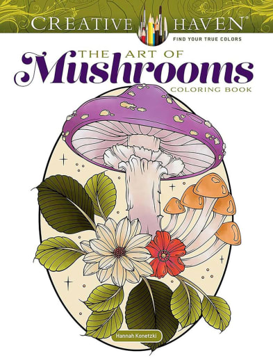 Art of Mushrooms Coloring Book (Creative Haven)