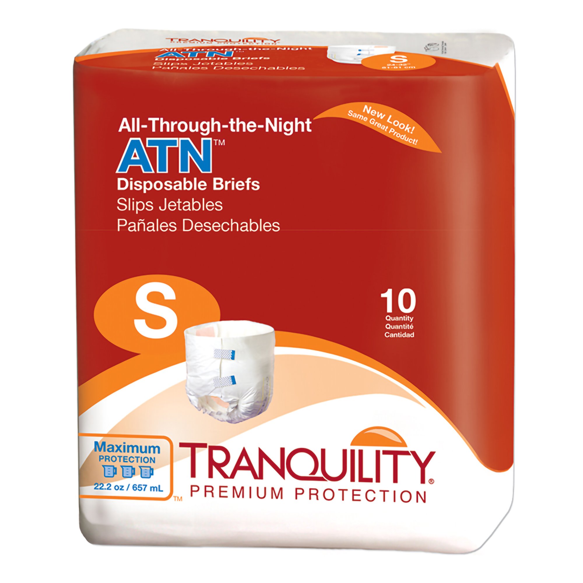 Tranquility ATN Maximum Protection Incontinence Brief, Small MK 457770