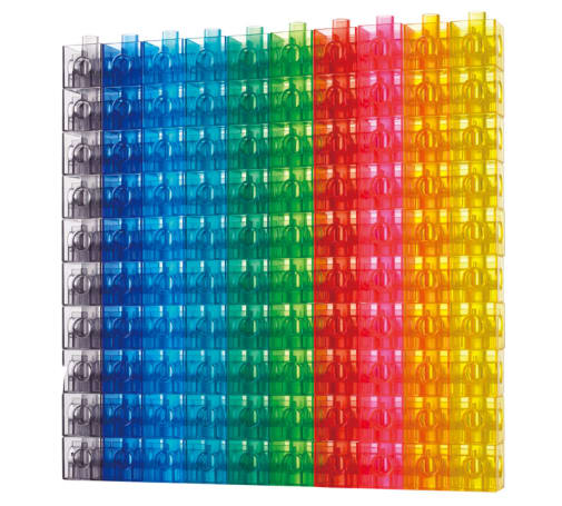 Translucent Linking Cubes - 100 pieces