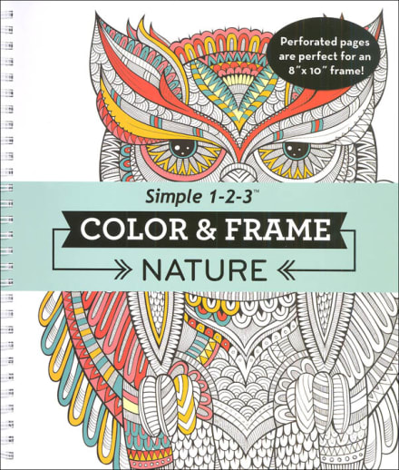 Large Print Easy Color & Frame: Nature
