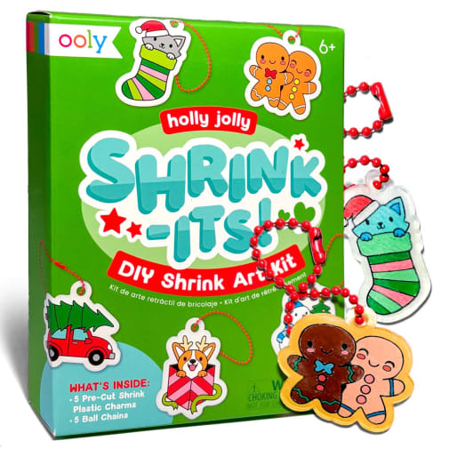 Holly Jolly Mini Shrink-Its! D.I.Y Shrink Art Kit