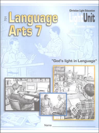 Christian Light Language Arts LightUnit 701 Sunrise Edition