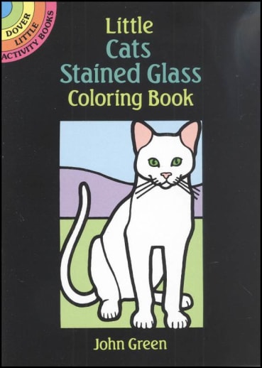 Cats Little Stained Glass Coloring Book
