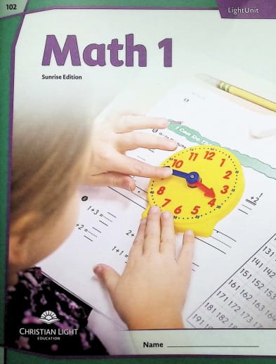 Christian Light Math LightUnit 102 Sunrise Edition