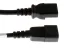 AC Power Cord,  C13 to C14,  18AWG, 25ft, Black