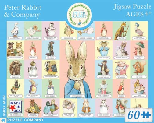 New York Puzzle Company Peter Rabbit & Co. Puzzle (60 piece)