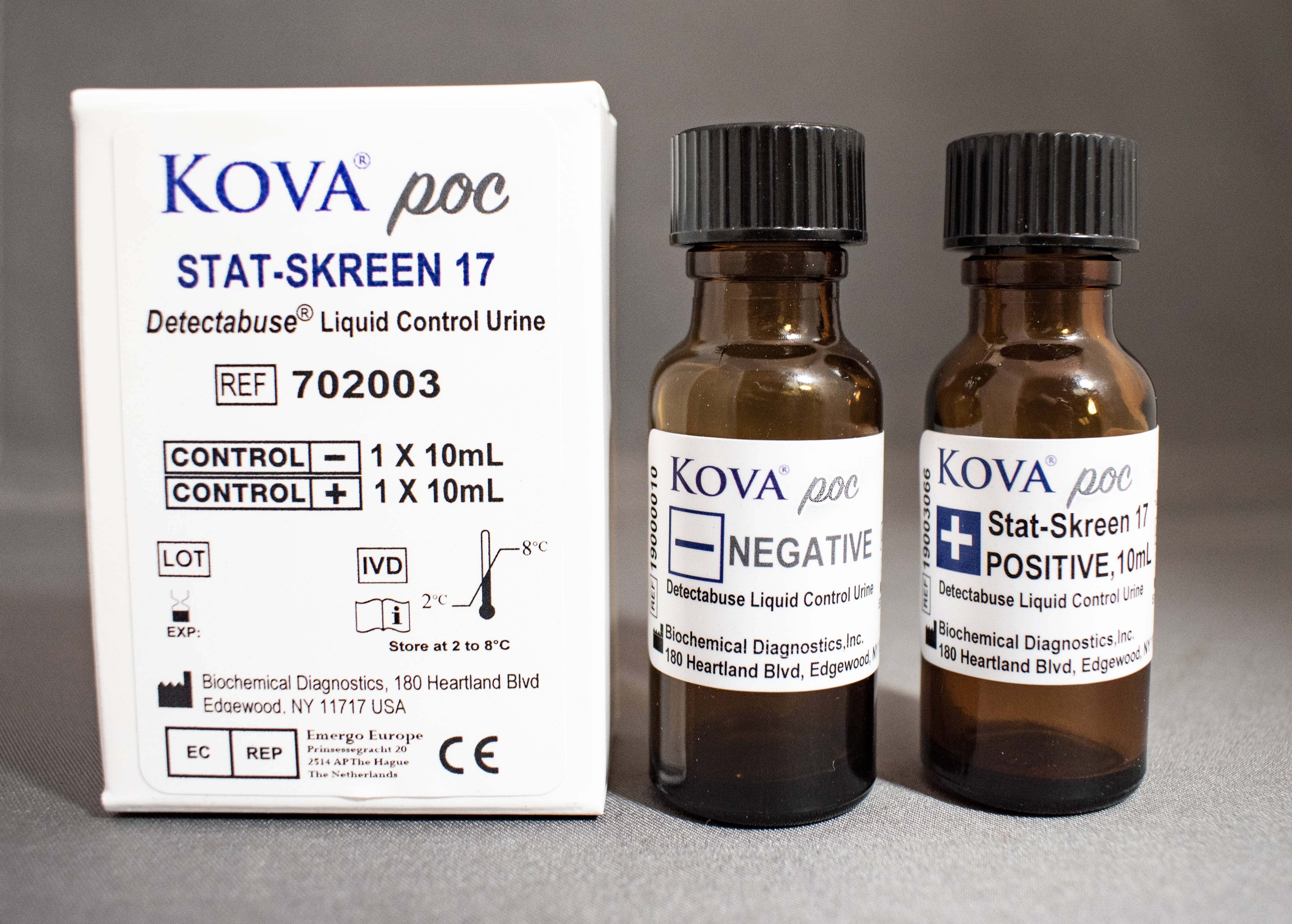 Drugs of Abuse Control Set Detectabuse Stat-Skreen Positive Level / Negative Level 2 X 10 mL MK 1130078