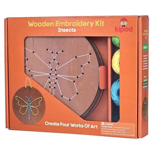 Wooden Embroidery Kit - Insects