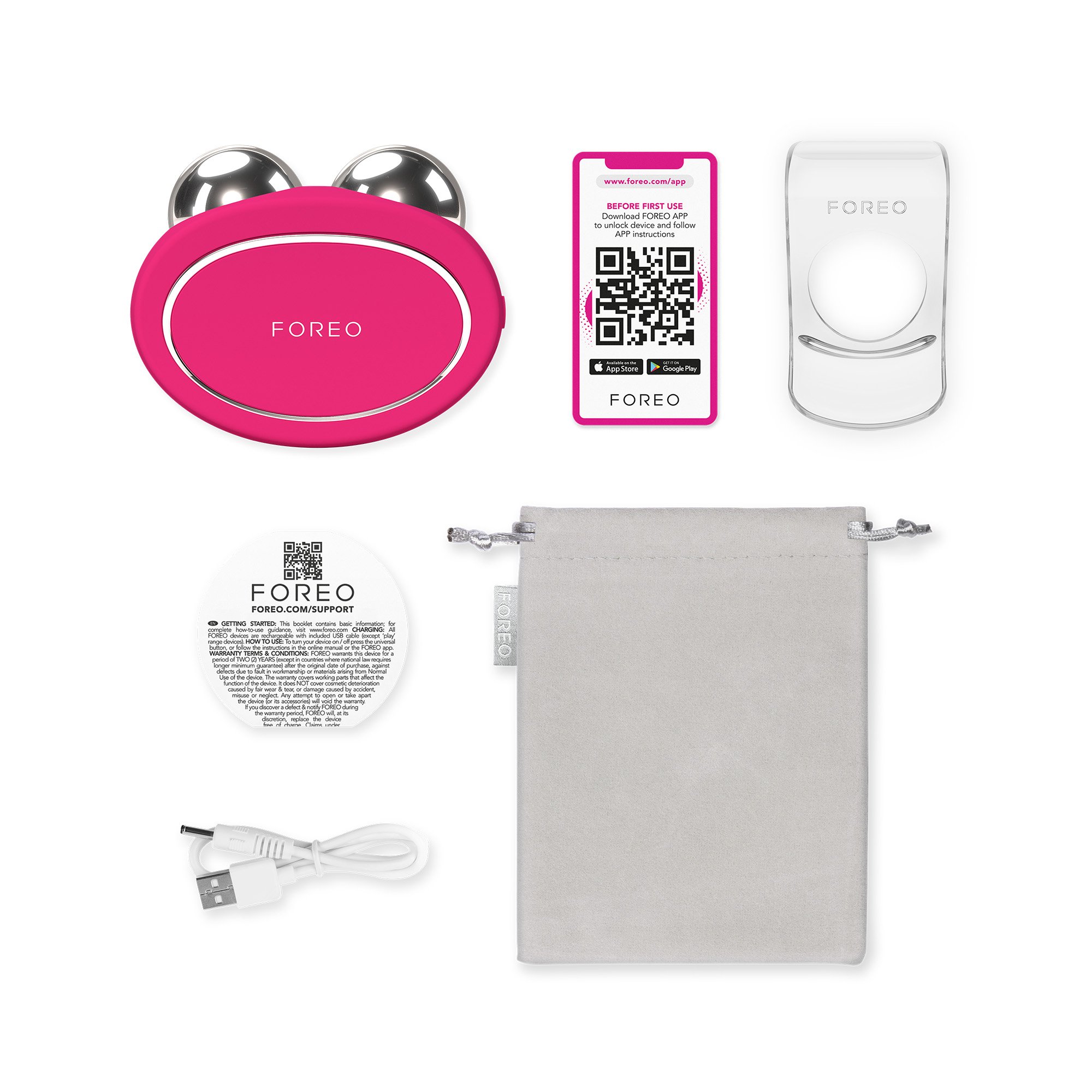 BEAR 2 Microcurrent Toning Device, Fuchsia MK 1244521