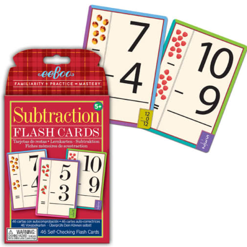 Subtraction Flash Cards