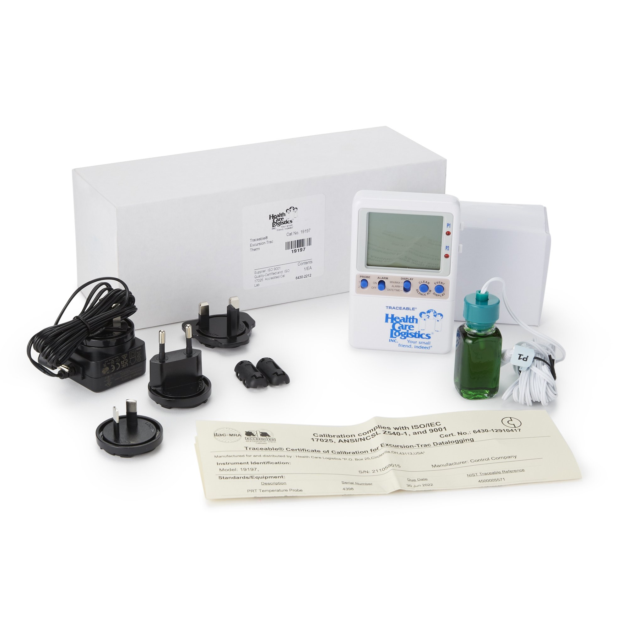Excursion-Trac Datalogging Thermometer with Probe Bottle MK 927641