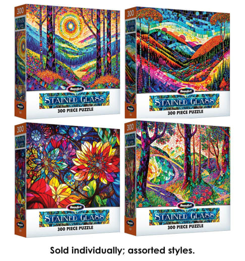Stained Glass Puzzle - assorted (300 piece)