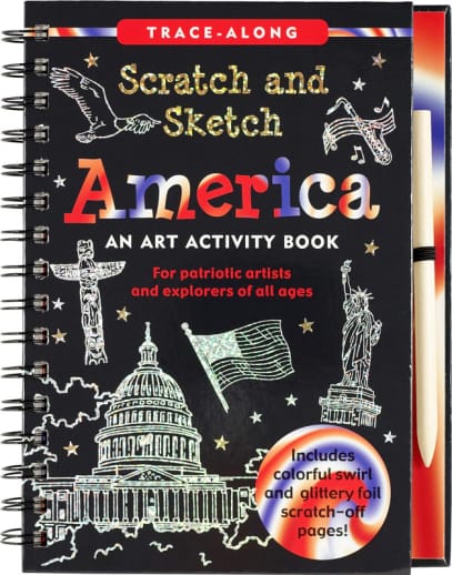 America Trace-Along Scratch & Sketch Activity Book
