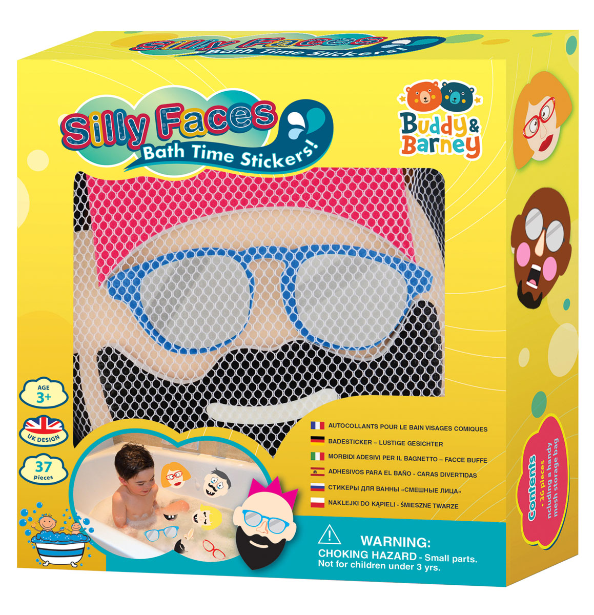Bath Stickers - Silly Faces Bath Stickers - Silly Faces