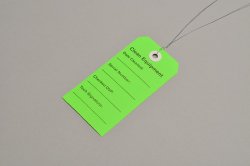 Elkay Plastics Equipment Tag, 2-5/16 x 4-3/4 Inch MK 847266