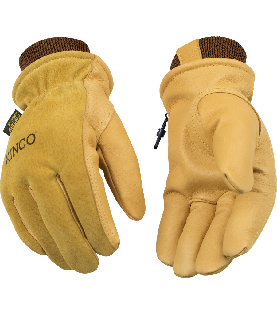 Lined Premium Grain & Suede Pigskin Driver with Omni-Cuff&trade;, Golden, large image number 2