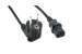 AC Power Cord, European, CEE 7/7 Right Angle to C13, 18AWG, 6ft, Black