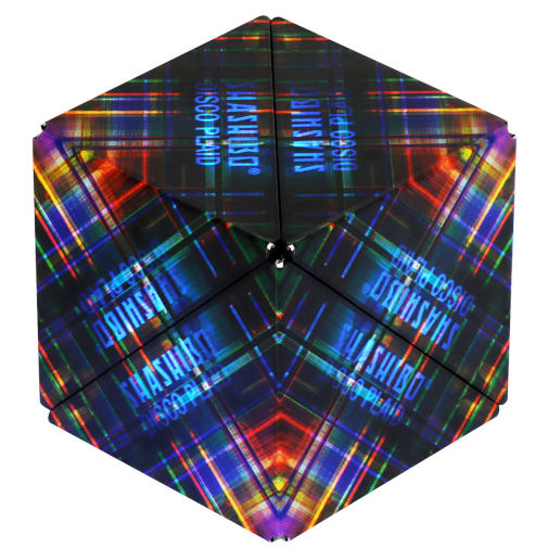 Shashibo Magnetic Puzzle Cube - Disco Plaid (Artist Series)