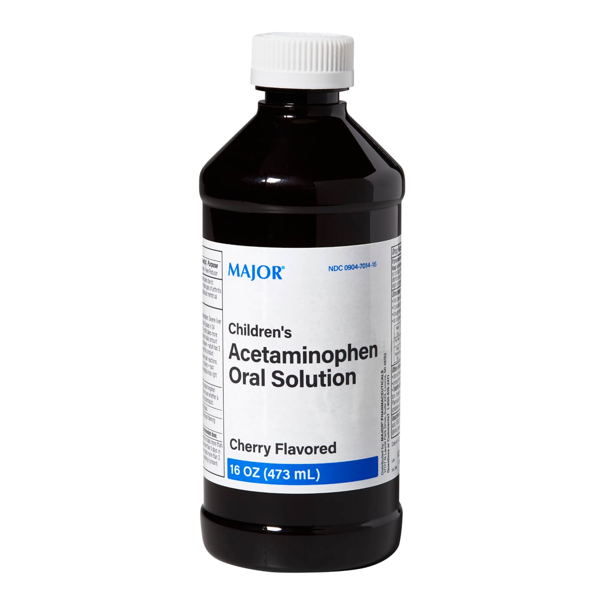 Major Children Acetaminophen Oral Solution, Cherry Flavor, 16-ounce Bottle MK 1218028