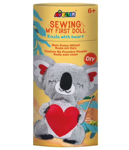 My First Sewing Doll: Koala with Heart
