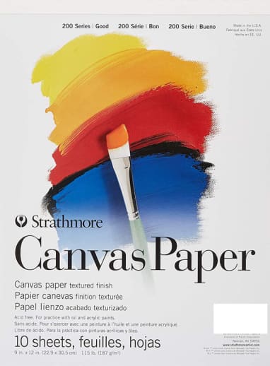 Strathmore Student Canvas Pad 9"x12"