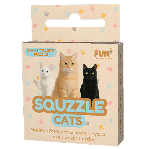 Squzzle Brain Teaser Puzzle - Cats