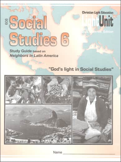 Christian Light Social Studies 608 LightUnit Sunrise Edition