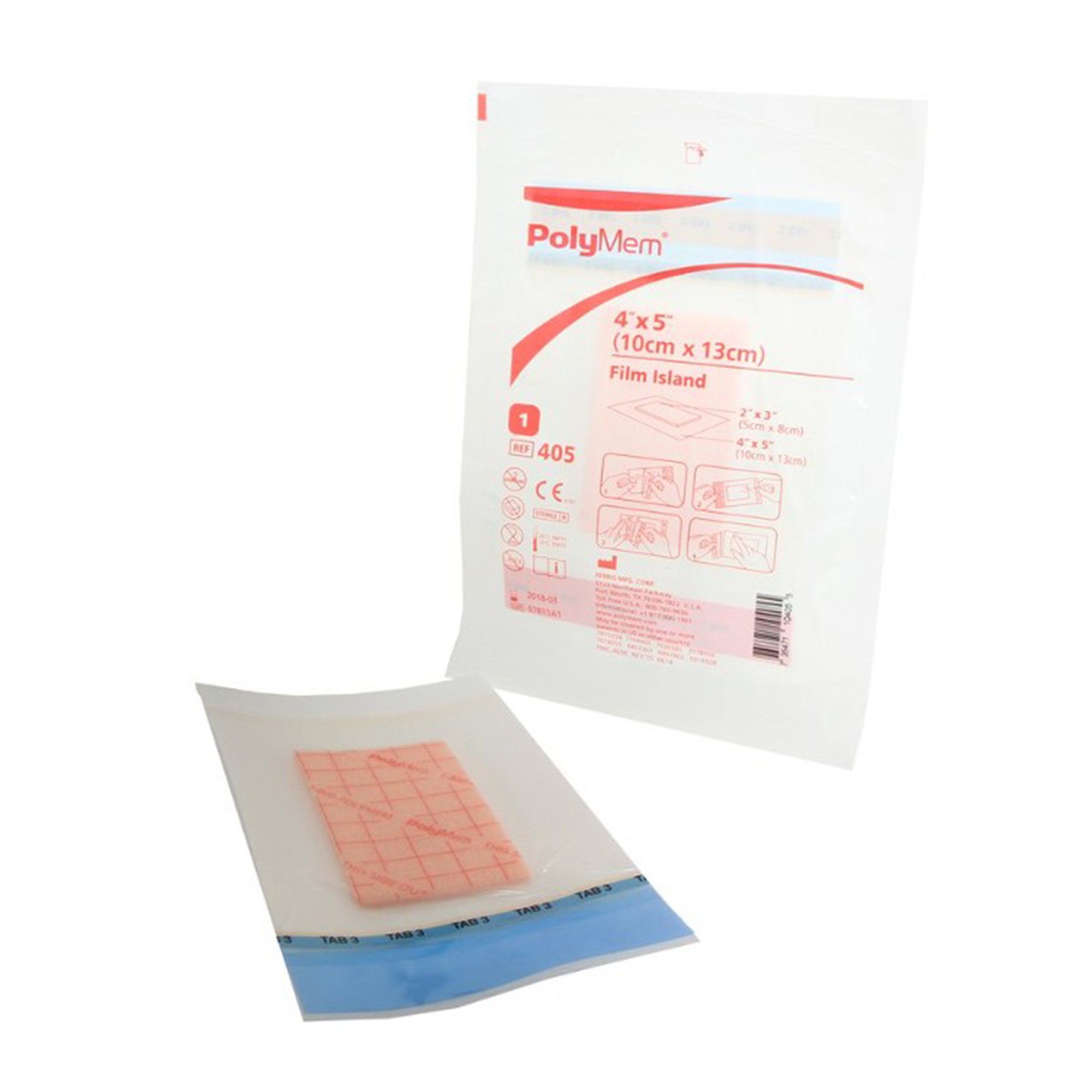PolyMem Adhesive Foam Dressing, 4 x 5 inch MK 258746