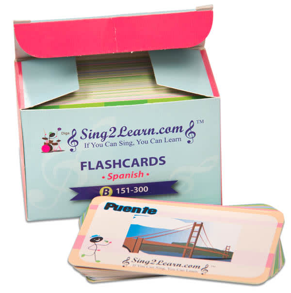 Sing2Learn Spanish Flashcards B 151-300
