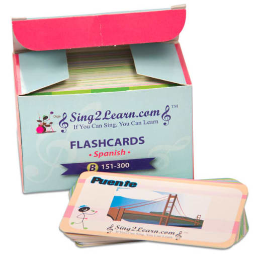 Sing2Learn Spanish Flashcards B 151-300