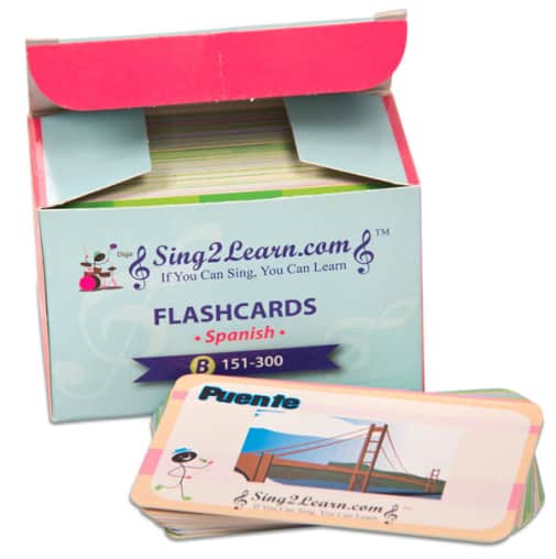 Sing2Learn Spanish Flashcards B 151-300
