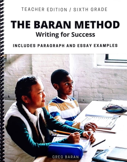 Baran Method Writing for Success Sixth Grade Teacher