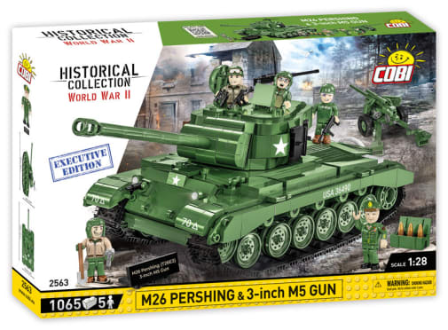 COBI M26 Pershing & 3-inch M5 Gun Executive Edition - 1065 pieces (World War II Historical Collection)