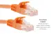 Cat5e Ethernet Patch Cable, Snagless, UTP, 7 ft, Orange