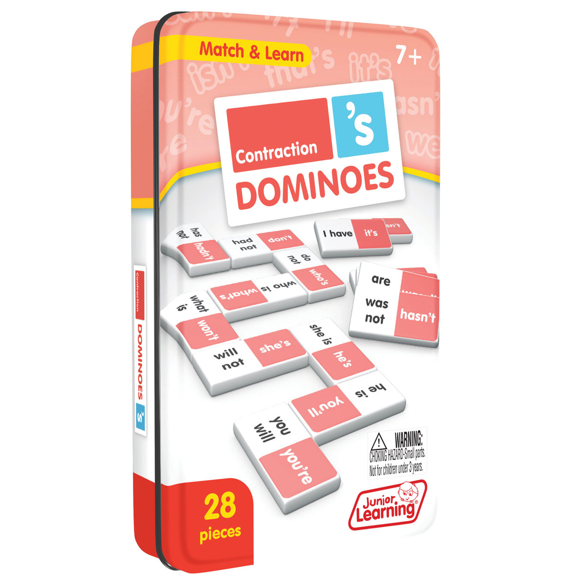 Contraction Dominoes - 28 pieces (Match and Learn)