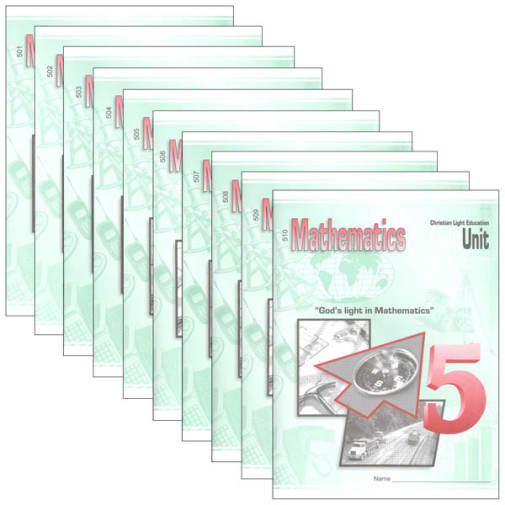 Christian Light Mathematics LightUnit 501-510 Set Sunrise Edition