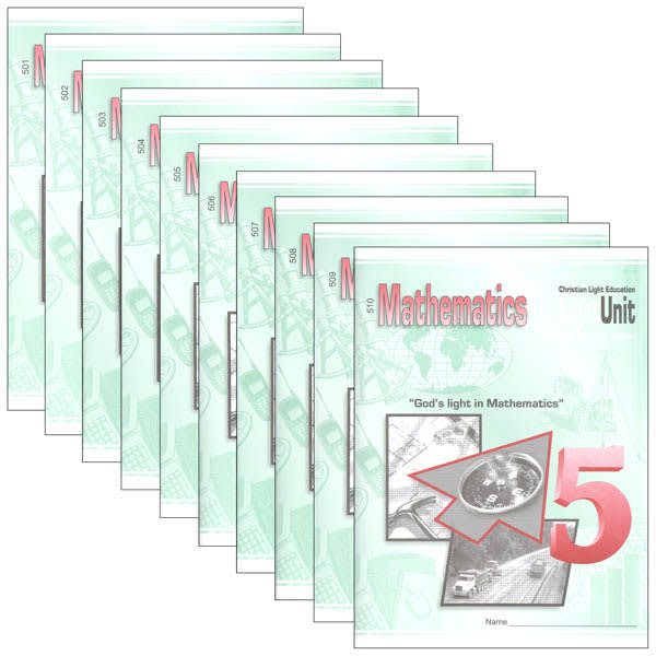 Christian Light Mathematics LightUnit 501-510 Set Sunrise Edition