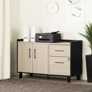 2-Drawer Credenza with Doors