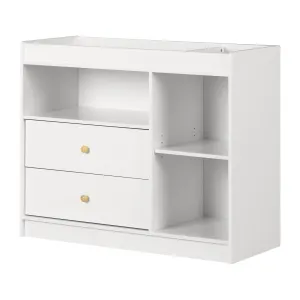 2-Drawers Changing Table with Open Storage