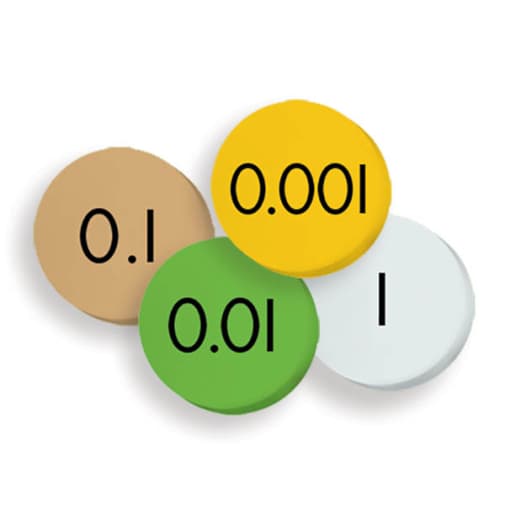 Place Value Discs - 4-Value Decimals to Whole Number (Sensational Math)