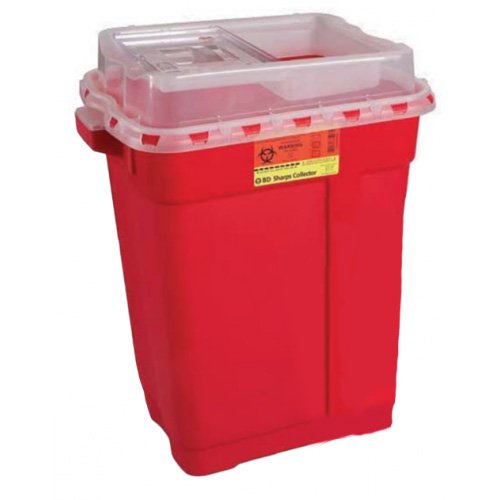 BD Multi-purpose Sharps Container, 19 Gallon, 26-1/4 x 20 x 14-3/4 Inch MK 421337