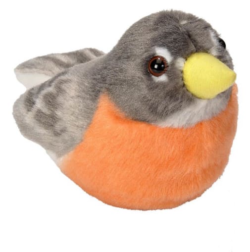 Audubon Bird: American Robin Plush With Real Bird Call