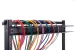 Great Lakes 1RU Horizontal Single-Sided Cable Organizer w/ Cover