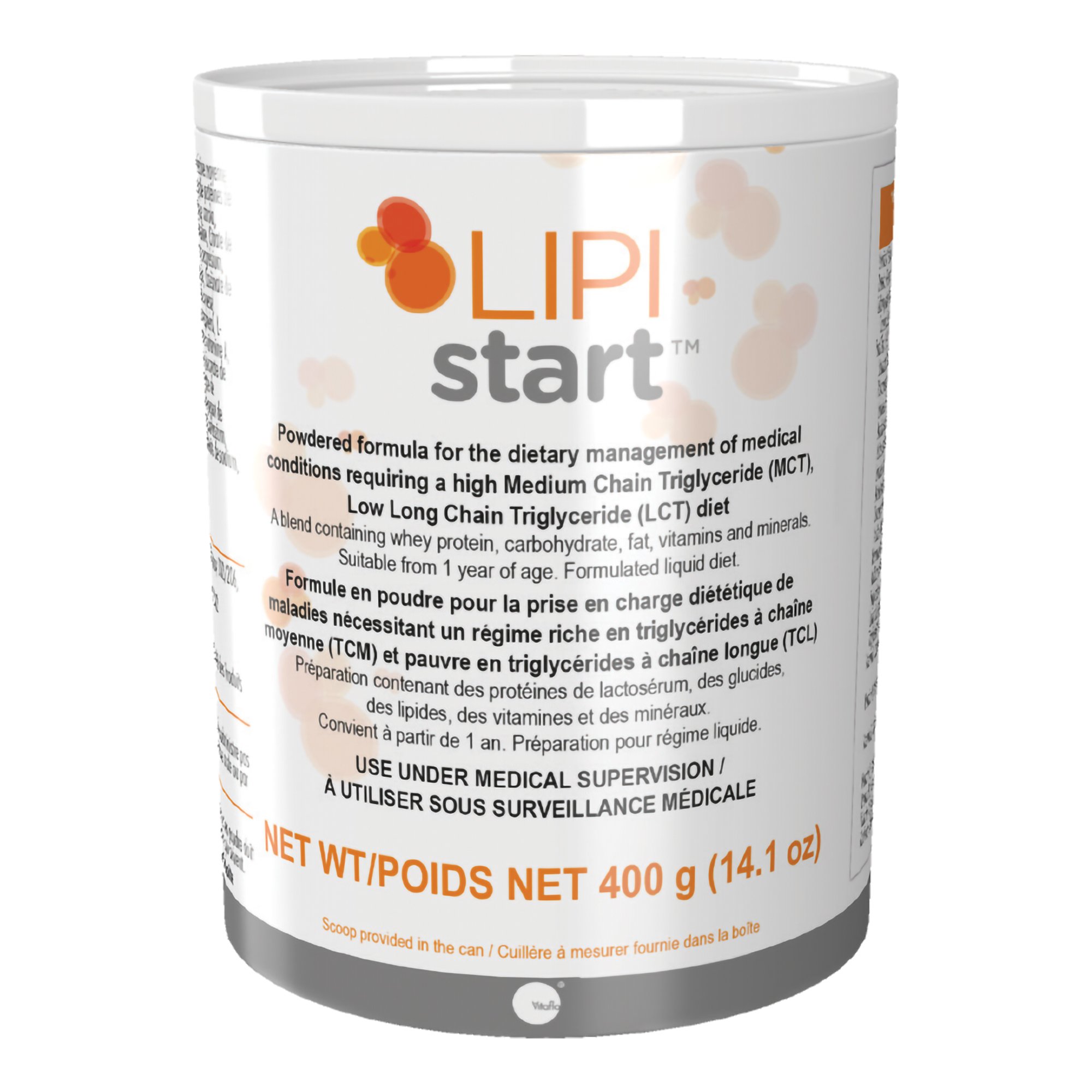Lipistart Powder Formula for Management of Conditions requiring high MCTs, LCTs MK 1223979