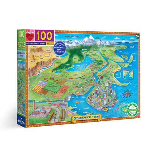 Geographical Terms Puzzle (100 Pieces)