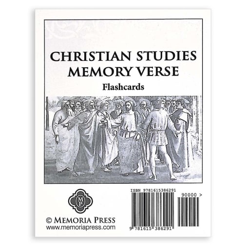 Memoria Press Christian Studies Memory Verse Flashcards (Set of 130)