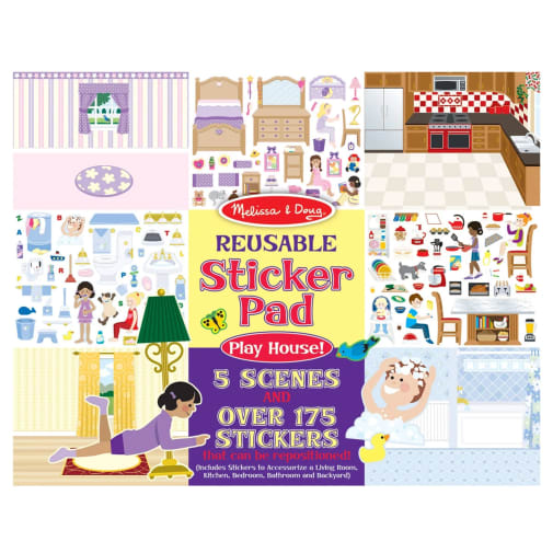 Melissa & Doug Reusable Sticker Pad - Play House